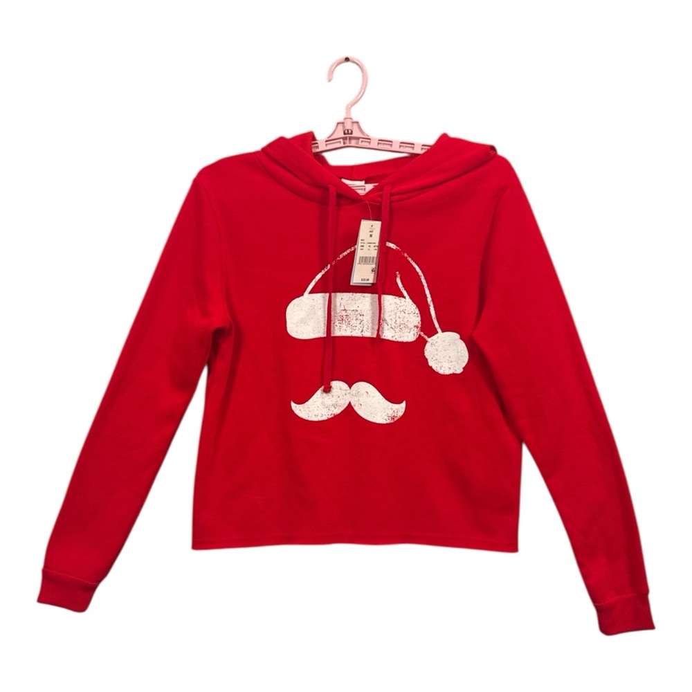 Modern Lux Women's Santa Graphic Sweatshirt Hoodie, Size M